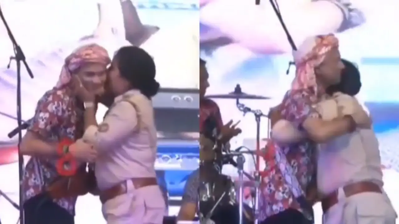 A Constable Suspended For Kissing and Hugging Singer Zubeen Garg