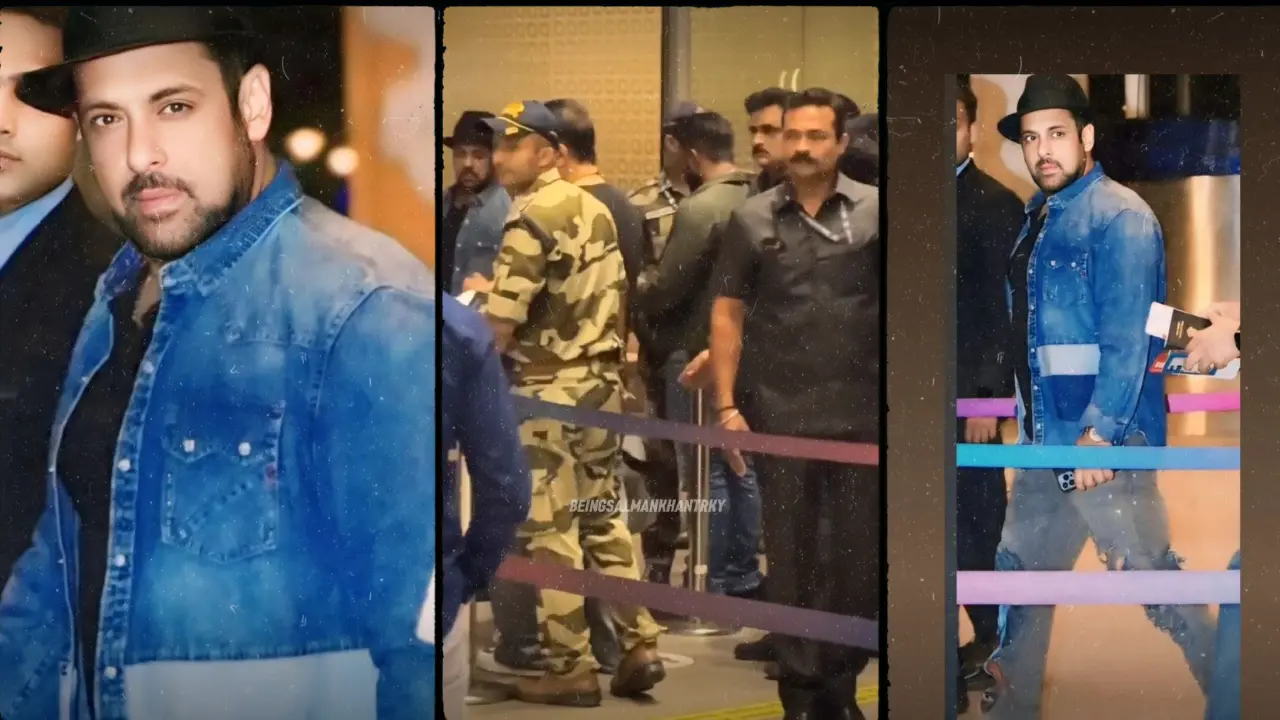 Salman Khan Arrives at the Airport with High Security and Unmatched Swag