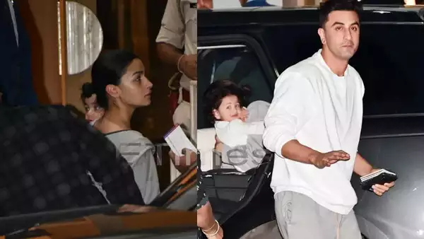 Ranbir kapoor and family spotted at airport for Ambani's pre wedding.