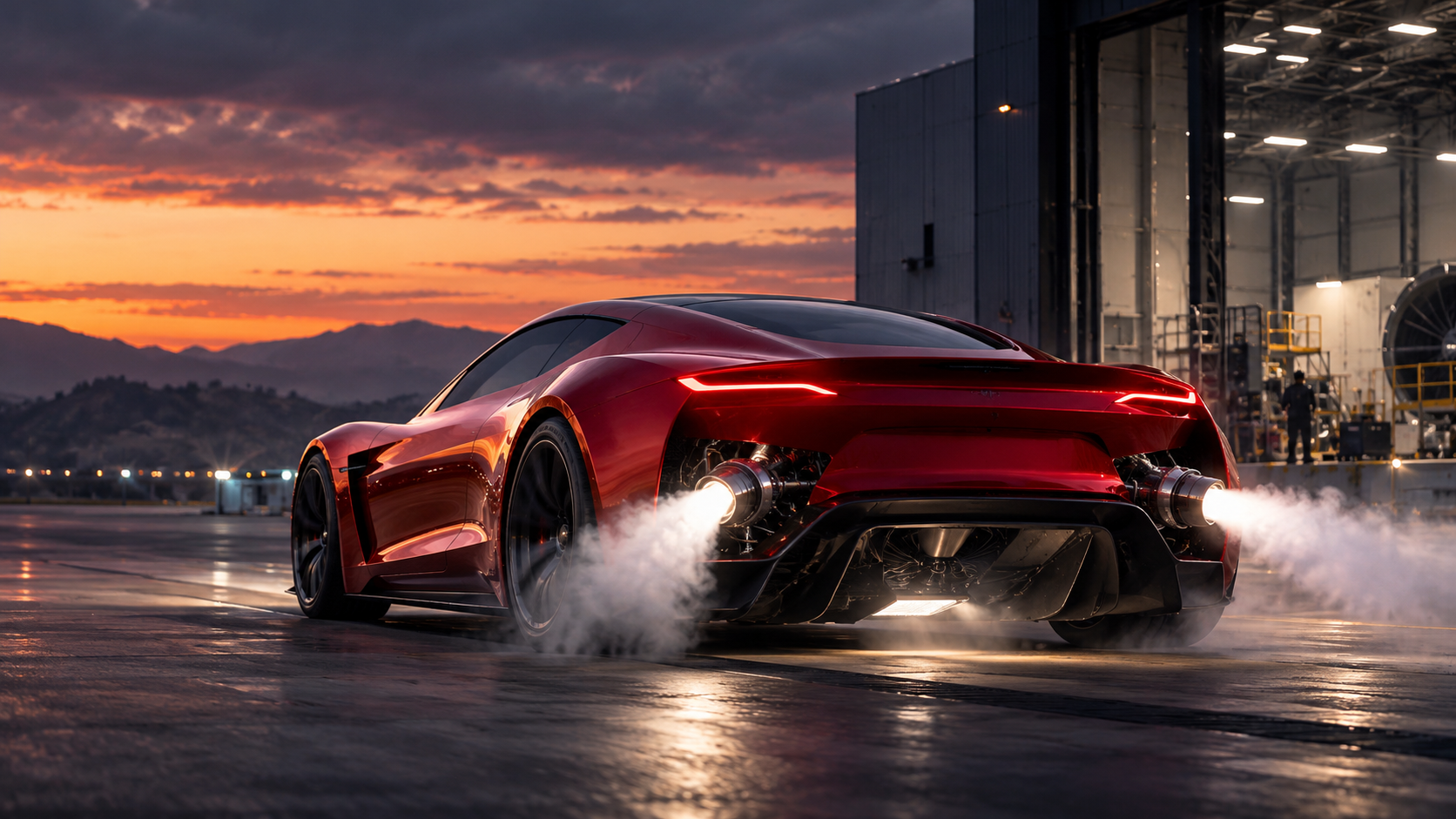 Tesla Roadster 2026 with rocket-inspired technology