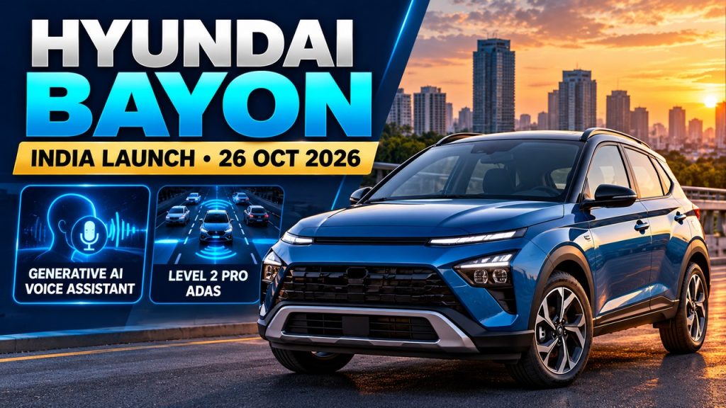 Hyundai Bayon Launches in India With an AI Voice Assistant and Advanced Safety Features